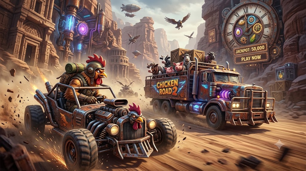 Informationsbereich mit Spielregeln von Chicken Road 2